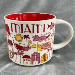 Starbucks Mug Miami Florida Been There Series 2018 14 OZ Coffee Tea Cup Beach